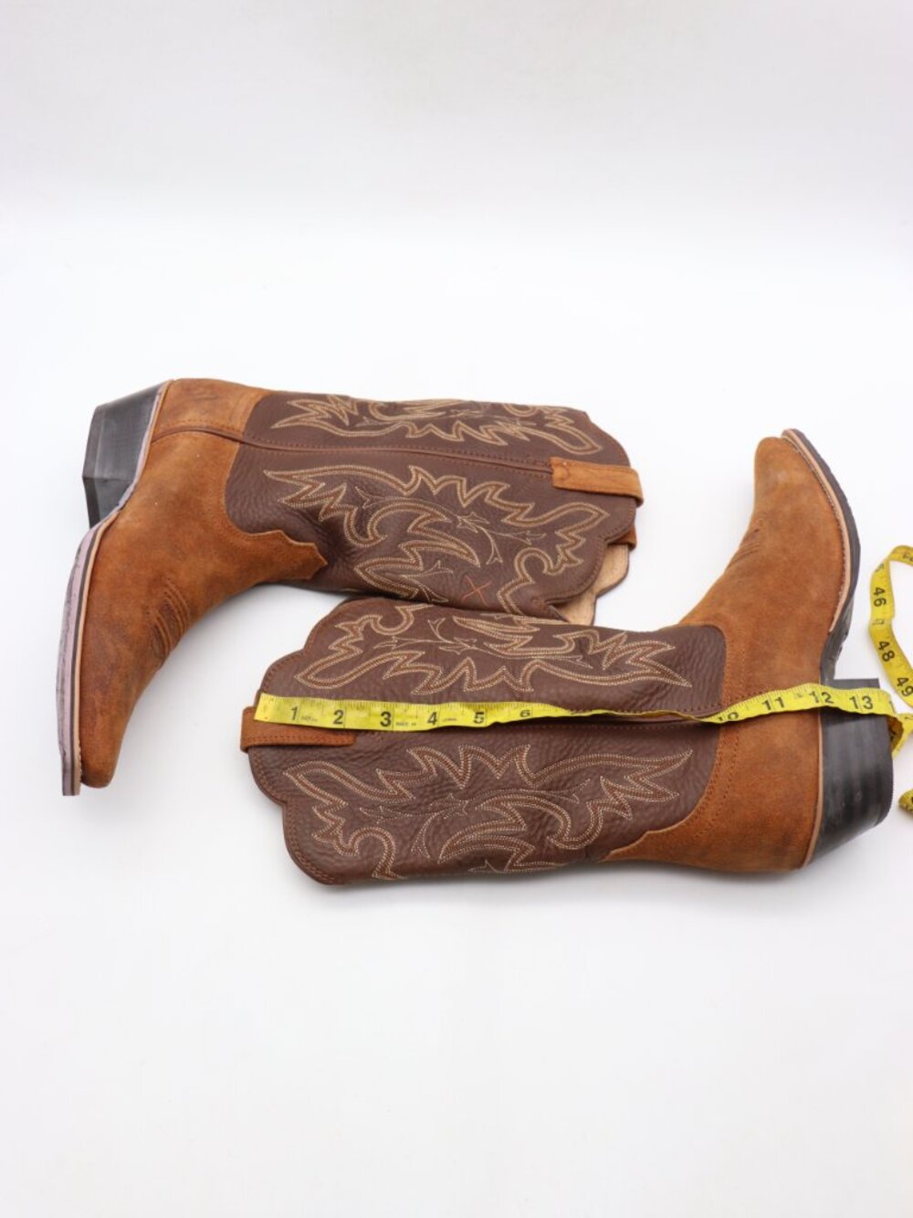 Twisted X Brown Suede Leather Western Boots Women's Size 8.5 B Cowgirl Pull On - Picture 6 of 9